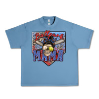 Pebble Blue ballpark mama Urban Heavy Tee - Zillion Design Studio