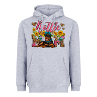 Heather Grey rottweiler mom Heavyweight Hoodie - Artiststas