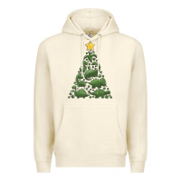 Sandshell dinosaur christmas tree Premium Hoodie - MaliasSmallBusiness