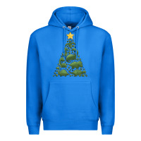 True Royal dinosaur christmas tree Premium Hoodie - MaliasSmallBusiness