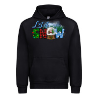 Black let it snow Urban Hoodie - BundleAndBundleShop