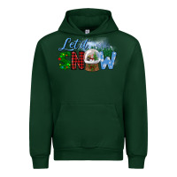 Forest Green let it snow Urban Hoodie - BundleAndBundleShop