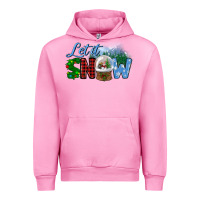 Fuchsia Pink let it snow Urban Hoodie - BundleAndBundleShop