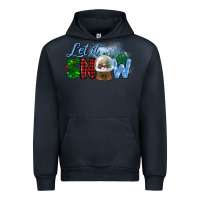 Navy let it snow Urban Hoodie - BundleAndBundleShop