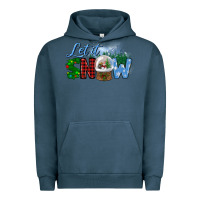 Pigment Midnight Navy let it snow Urban Hoodie - BundleAndBundleShop