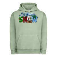 Pigment Oil Green let it snow Urban Hoodie - BundleAndBundleShop