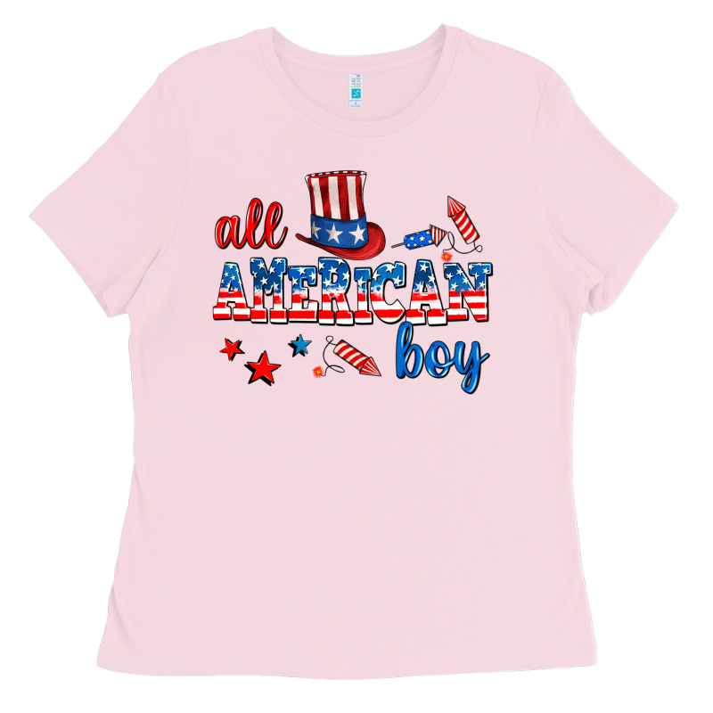 All American Boy Ladies Tee by AdoDesignShop | Teevron