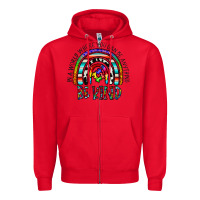 Red in a world where you can be anything be kind Zipper Hoodie - CowhideDigitalArt