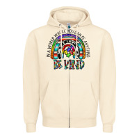 Sandshell in a world where you can be anything be kind Zipper Hoodie - CowhideDigitalArt