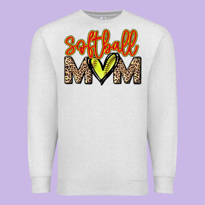Softball Mom Premium Sweatshirt Designed By Nancycooperartshop