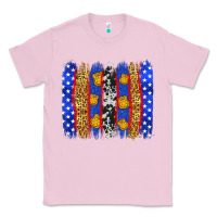 Bubblegum Pink American police brushstrokes Classic Tee - Neo Western