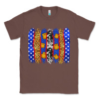 Chestnut American police brushstrokes Classic Tee - Neo Western