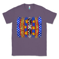 Lavender American police brushstrokes Classic Tee - Neo Western