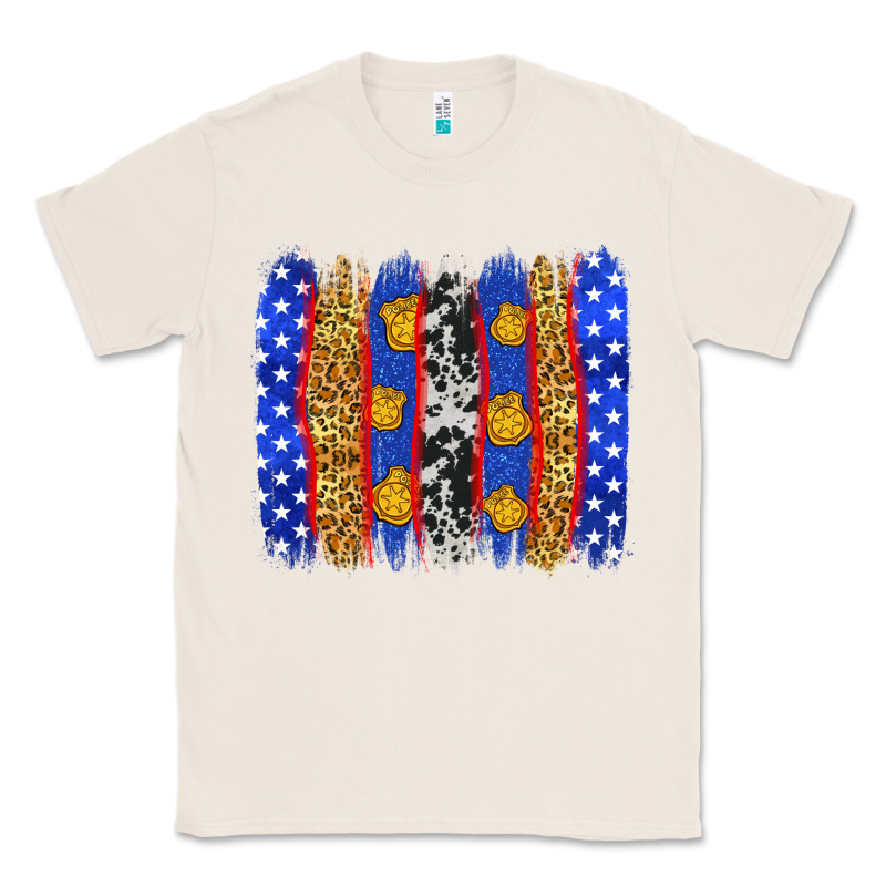 American Police Brushstrokes Classic Tee by Neo Western | Teevron