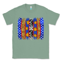 Sage American police brushstrokes Classic Tee - Neo Western