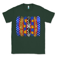 Sports Green American police brushstrokes Classic Tee - Neo Western