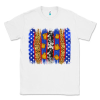 White American police brushstrokes Classic Tee - Neo Western