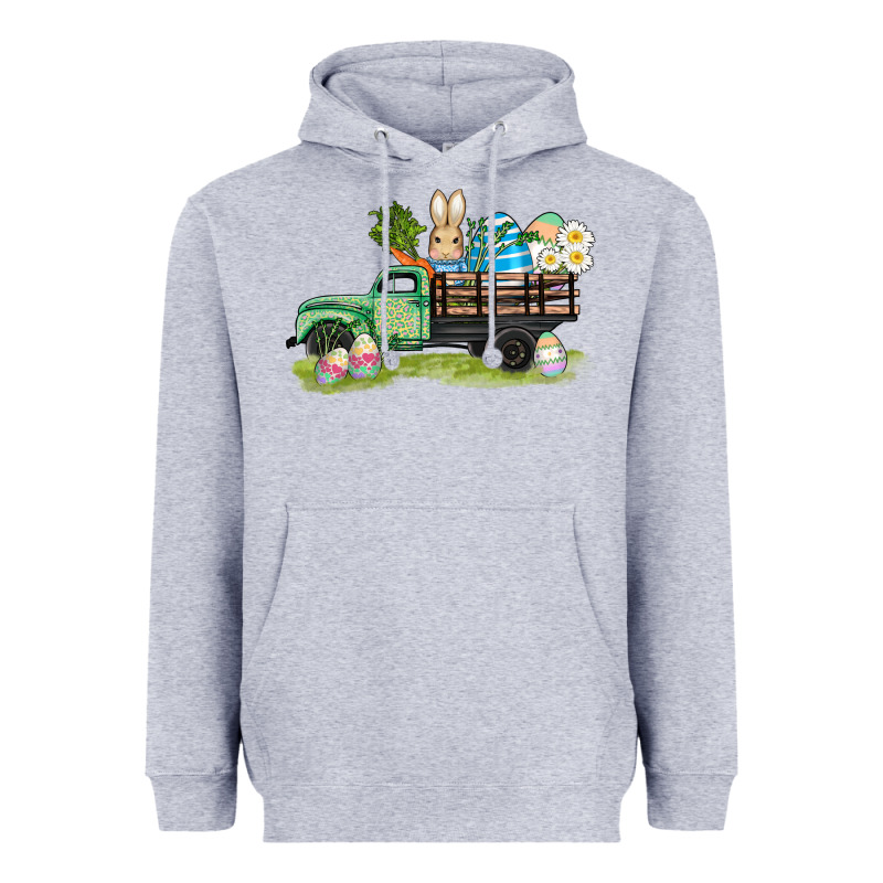 Easter Hunt İn Truck Heavyweight Hoodie by AdoDesignShop | Teevron