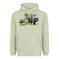 Matcha easter hunt i̇n truck Heavyweight Hoodie - AdoDesignShop