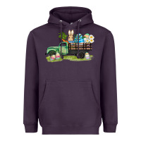 Plum easter hunt i̇n truck Heavyweight Hoodie - AdoDesignShop