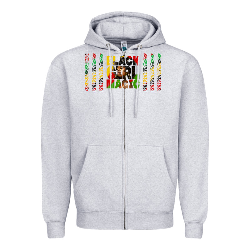 Black Girl Magic Libbey Glass Zipper Hoodie by HRA Design Shop | Teevron