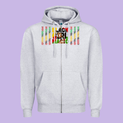 Black Girl Magic Libbey Glass Zipper Hoodie Designed By Hra Design Shop