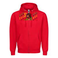 Red black girl magic libbey glass Zipper Hoodie - HRA Design Shop