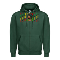 Sports Green black girl magic libbey glass Zipper Hoodie - HRA Design Shop
