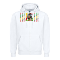 White black girl magic libbey glass Zipper Hoodie - HRA Design Shop