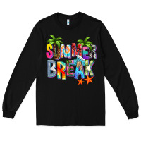 Black summer break Long Sleeve Tee - Zillion Design Studio