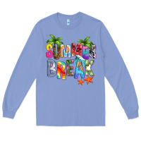 Colony Blue summer break Long Sleeve Tee - Zillion Design Studio