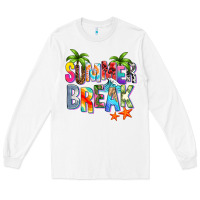White summer break Long Sleeve Tee - Zillion Design Studio