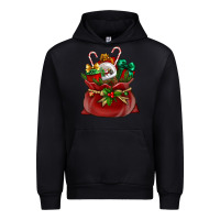 Black christmas santa claus bag Urban Hoodie - BundleAndBundleShop