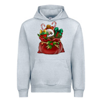 Heather Grey christmas santa claus bag Urban Hoodie - BundleAndBundleShop