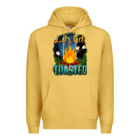 Antique Gold lets get toasted Premium Hoodie - NancyCooperArtShop