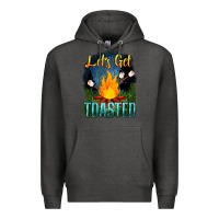 Charcoal Heather lets get toasted Premium Hoodie - NancyCooperArtShop