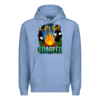 Colony Blue lets get toasted Premium Hoodie - NancyCooperArtShop