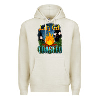 Oatmeal Heather lets get toasted Premium Hoodie - NancyCooperArtShop
