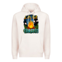 Pale Pink lets get toasted Premium Hoodie - NancyCooperArtShop