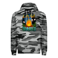 Slate Camo lets get toasted Premium Hoodie - NancyCooperArtShop