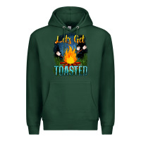 Sports Green lets get toasted Premium Hoodie - NancyCooperArtShop