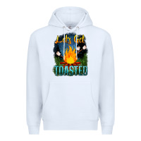 White lets get toasted Premium Hoodie - NancyCooperArtShop