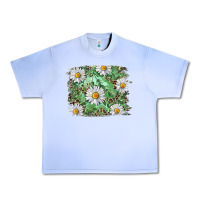 Grape Ice Daisy leopard Urban Heavy Tee - RanaPortraitStore