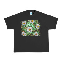 Pigment Black Daisy leopard Urban Heavy Tee - RanaPortraitStore