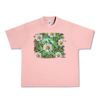 Salmon Daisy leopard Urban Heavy Tee - RanaPortraitStore