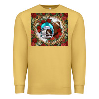 Antique Gold american football helmet and leopard Premium Sweatshirt - NancyCooperArtShop
