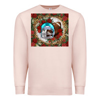 American Football Helmet And Leopard Premium Sweatshirt | Teevron