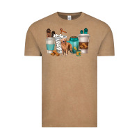 Vintage Coffee golden retriever dog coffee cups Vintage Tee - texasbilliewilder