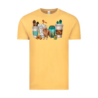 Vintage Mustard golden retriever dog coffee cups Vintage Tee - texasbilliewilder