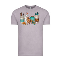 Vintage Zinc golden retriever dog coffee cups Vintage Tee - texasbilliewilder